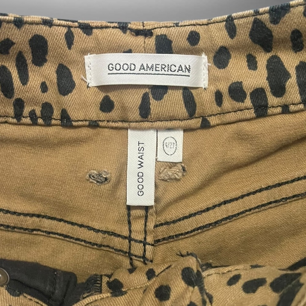 GOOD AMERICAN Good Waist Leopard Print High Waisted Stretchy Jeans‎ | EUC - Picture 5 of 6